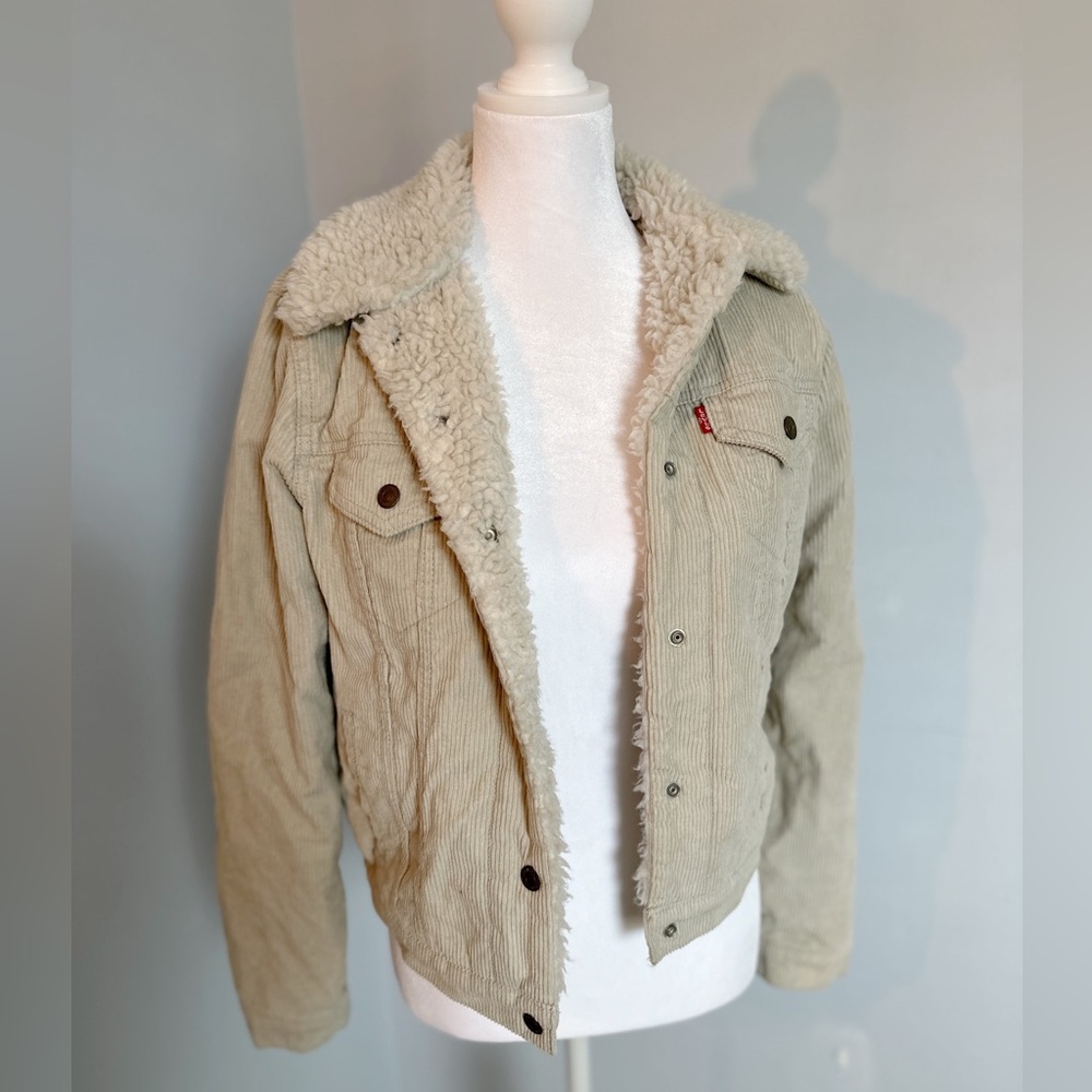 Levi’s cream corduroy jacket